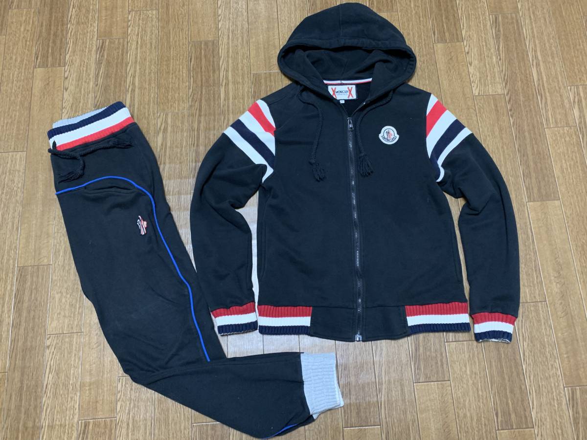 MONCLER モンクレール セットアップ ジャージ 上下セット 黒 ブラック Mサイズ_画像1