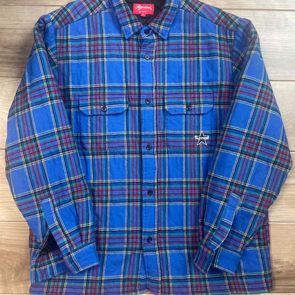 supreme quilted plaid flannel shirt M|Yahoo!フリマ(旧 supreme quilted plaid flannel shirt M|Yahoo!フリマ(旧
