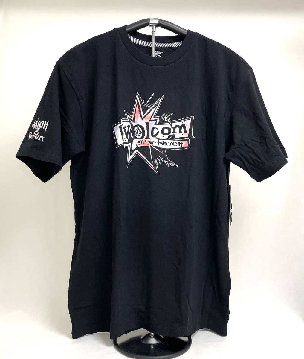 VOLCOM ボルコム AF522301BLK① メンズ XXL（3L）サイズ 半袖Tシャツ 大きいプリントティー ブラック 黒色 ヴォルコム 新品 即決 送料無料_画像1