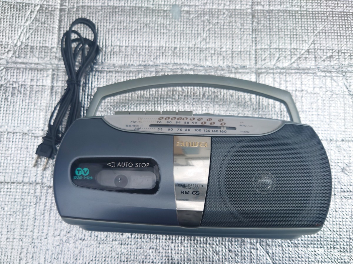 AIWA アイワ ラジカセ RM-65 ラジオカセットレコーダー_画像1