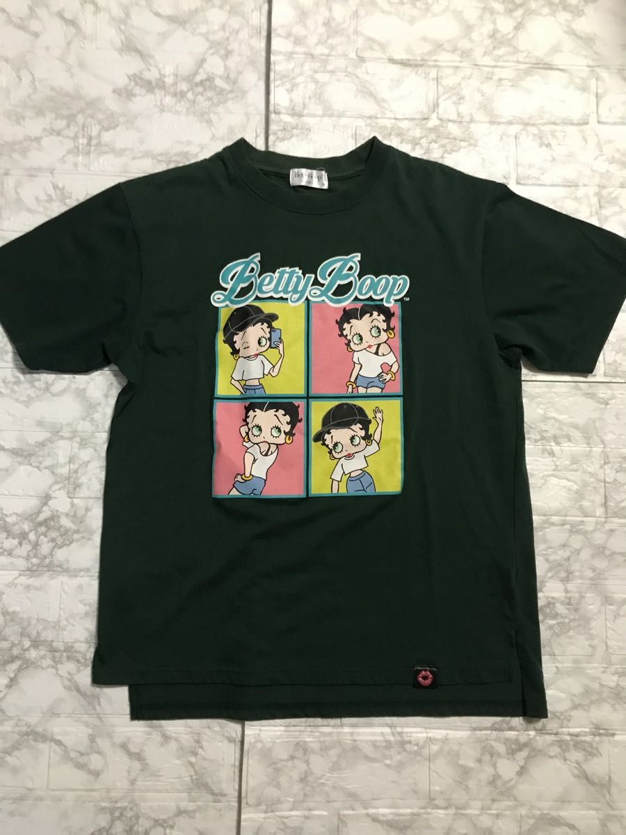 【送料無料♪】Betty-Boop ストカジベティちゃんプリントTシャツ