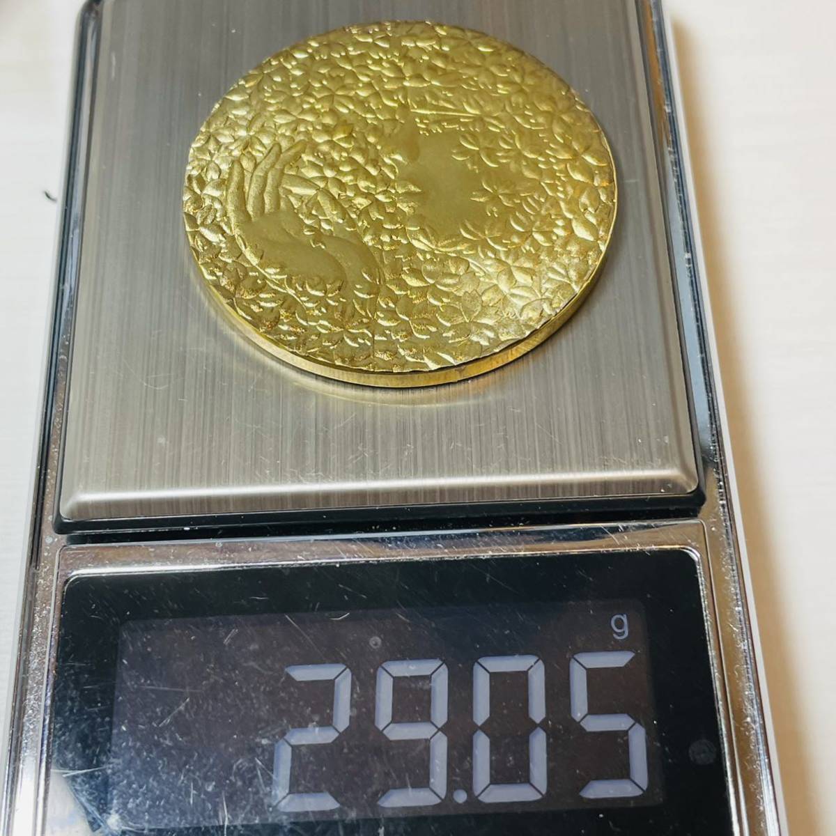 GU62-1日本記念メダル 桜の女神 幸運コイン 美品 硬貨 古銭 コレクションコイン 貨幣 重さ約29g_画像8