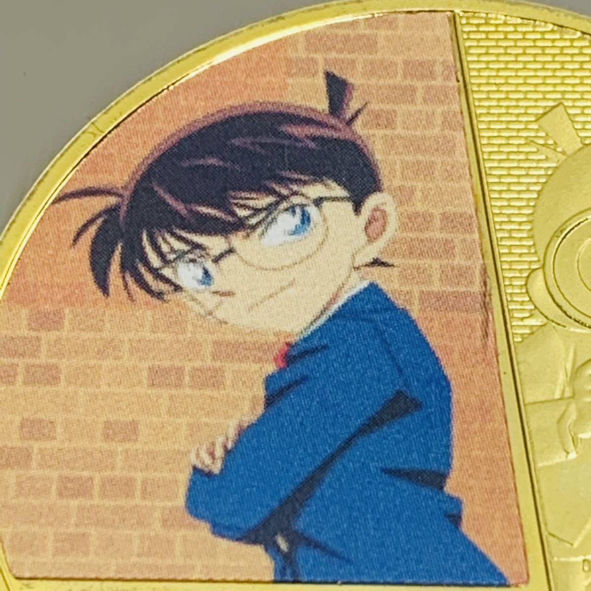 GU77-1日本記念メダル 名探偵コナン チャレンジコイン 幸運コイン 美品 硬貨 古銭 コレクションコイン 貨幣_画像3