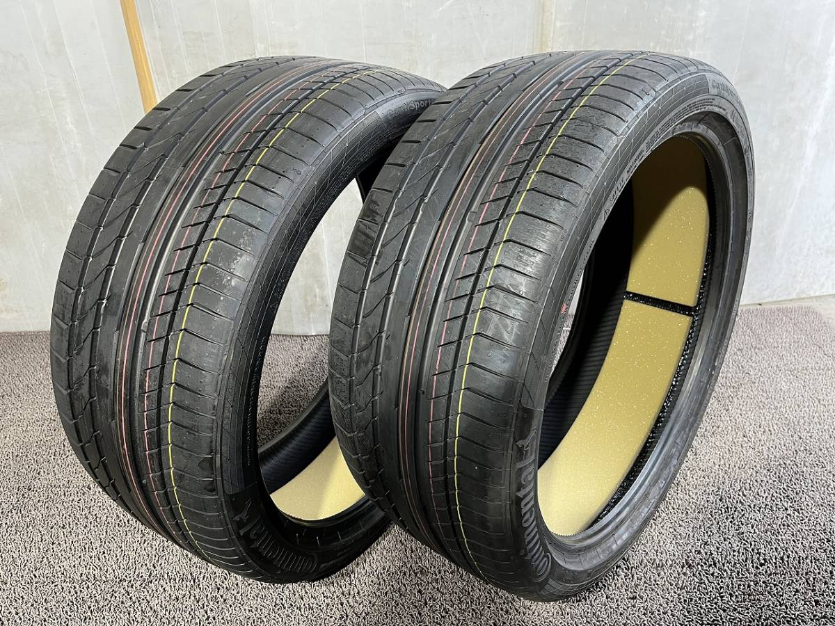 【在庫処分セール！20年製未使用アウトレット品】265/35ZR21 101Y XL 2本 Continental ContiSportContact 5P T0③【埼玉より発送】_画像1