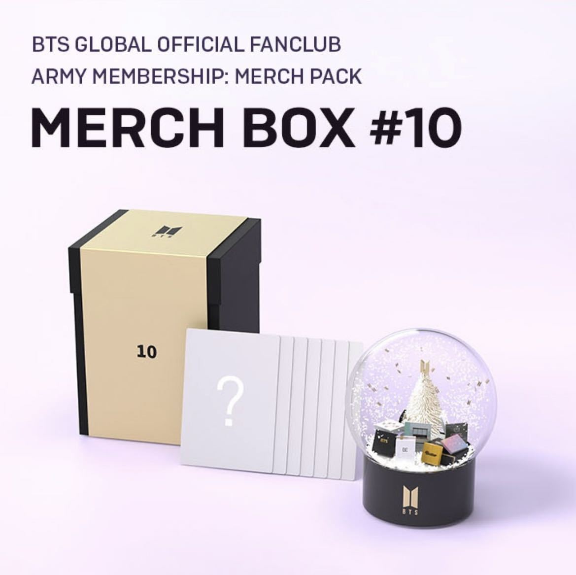 【新品未開封】BTS MERCH BOX #10 マーチボックス 防弾少年団 スノードーム フォトカード トレカ_画像1