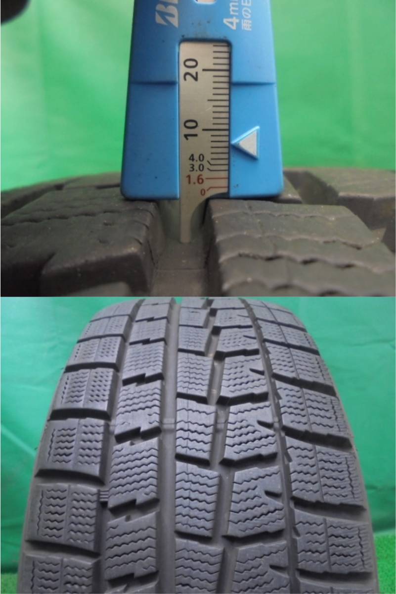 f70◆ダンロップ ウィンターマックス スタッドレスタイヤ◆DUNLOP WINTERMAXX 01 205/50R16 87Q M+S 中古冬タイヤ4本セット_画像9