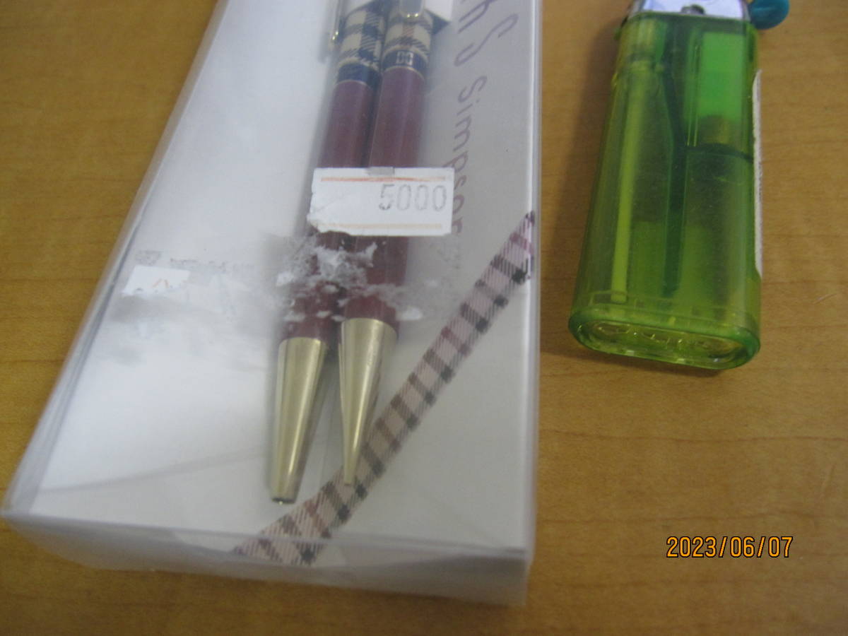  collection *DAKS SIMPSON HC color B&S maru n Dux writing implements regular price 5000 jpy oiliness ballpen & car p pen sill 