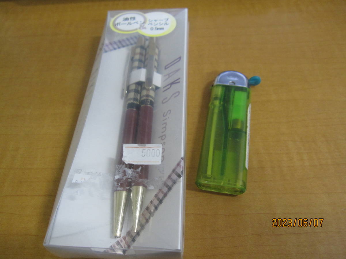  collection *DAKS SIMPSON HC color B&S maru n Dux writing implements regular price 5000 jpy oiliness ballpen & car p pen sill 
