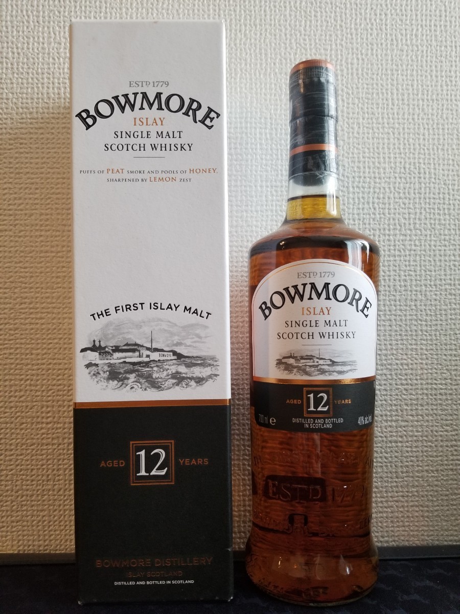 ボウモア 12年 旧ラベル 700ml 箱無し BOWMORE 新品 未開封 旧ボトル 並行品 スコッチ ウイスキー シングルモルト アイラ  whisky