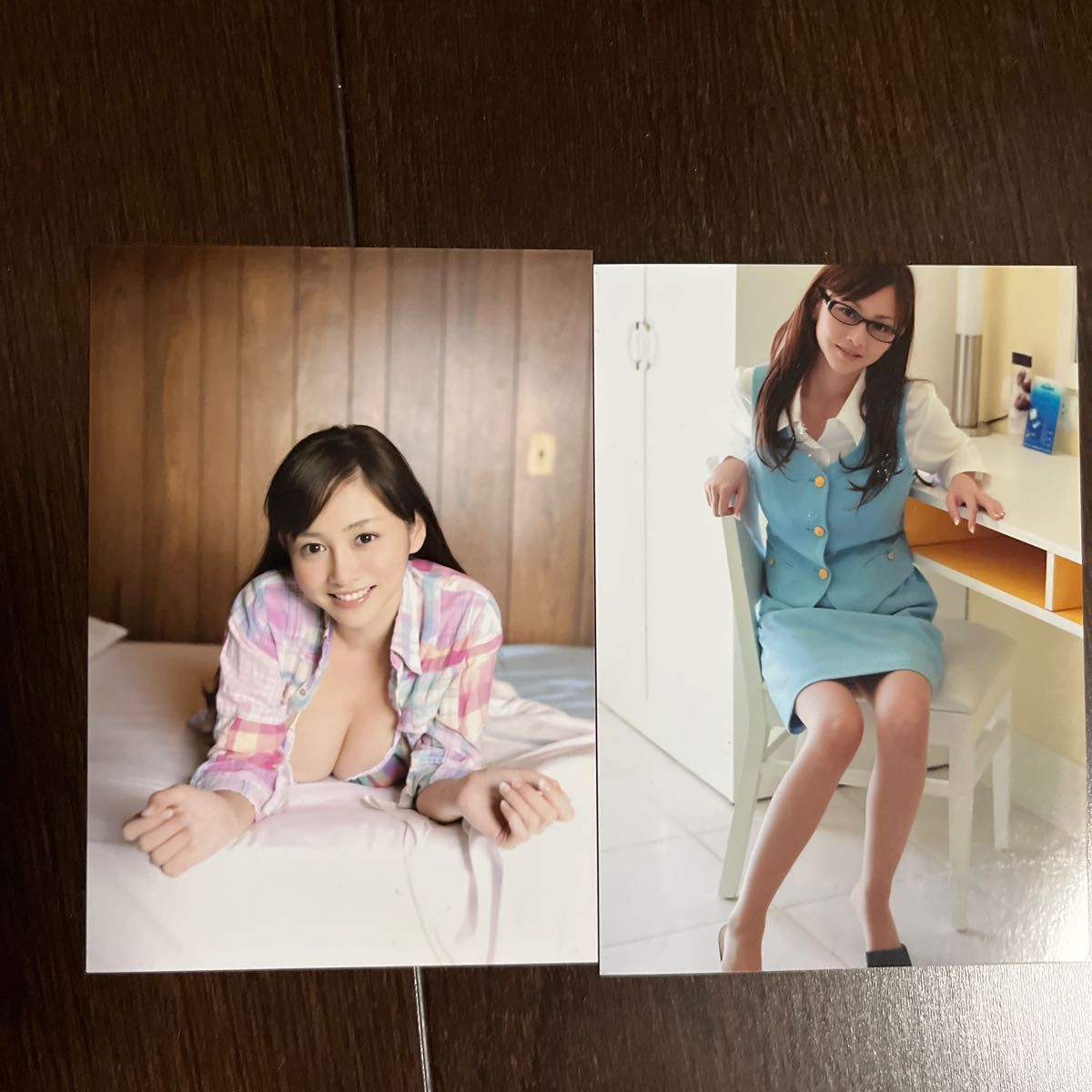 杉原杏璃　直筆サイン入りL版写真　　写真集特典L版写真2枚　計3枚セット