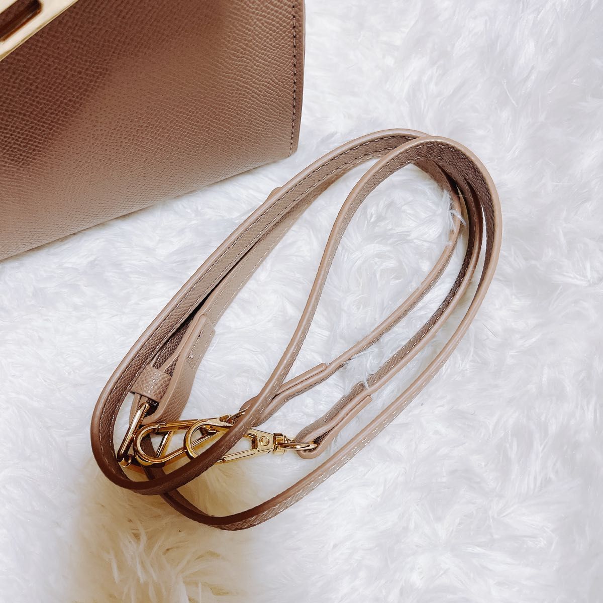 本日限定価格】ハンドバッグ ショルダーバッグ ベージュ 鞄 金具