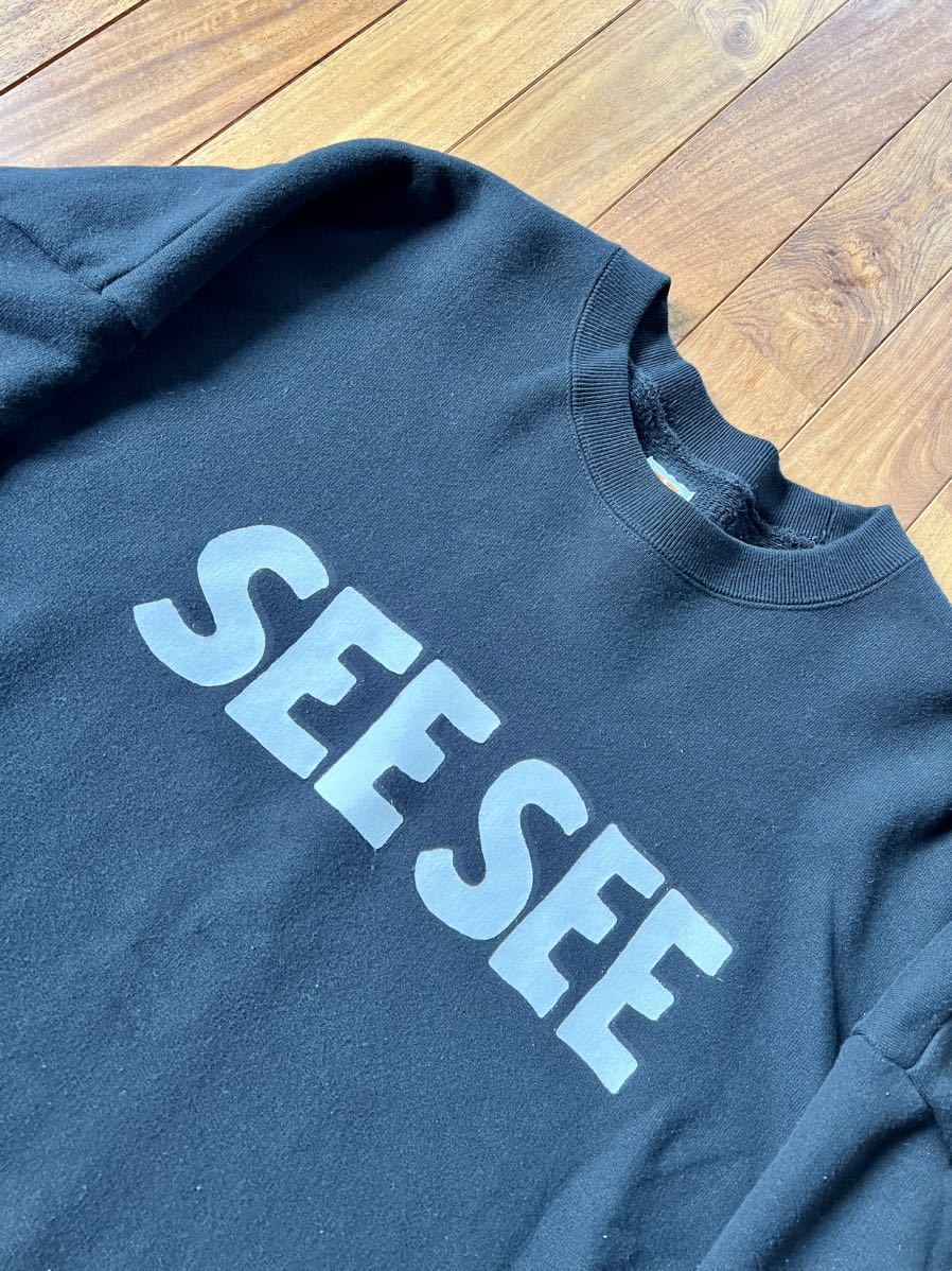XXL seesee see see crew neck スウェット ブラック SSZ SFC