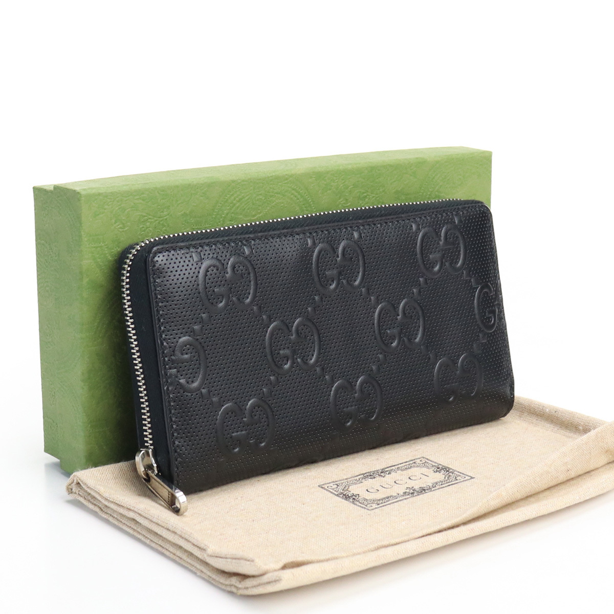 素敵な 中古・未使用グッチGUCCI GGエンボス レディース メンズ us-1