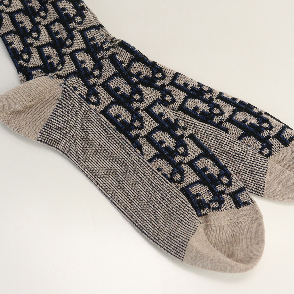 中古・未使用ディオールChristian Dior オブリーク ソックス 023MC08AT 105 189 #S socks-01 ランク：S us-1_画像2