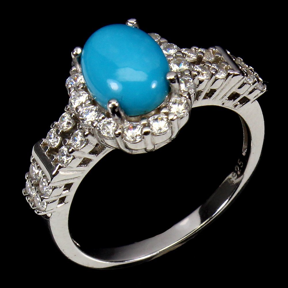1円新品】イケゾエガレ|4.00ct 天然ターコイズ ダイヤモンド K14WG