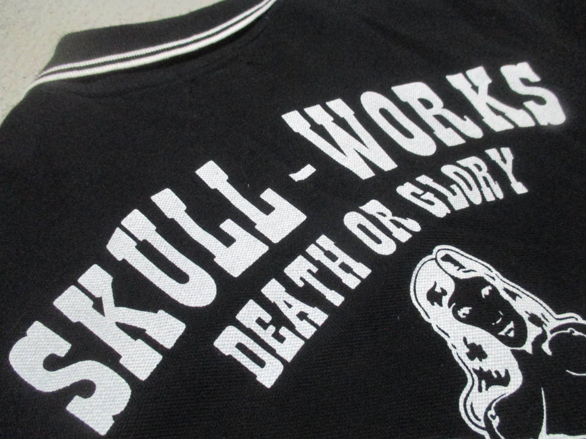 SKULL WORKS スカルワークス×クローズワースト 花木九里虎 ポロシャツ Sサイズ