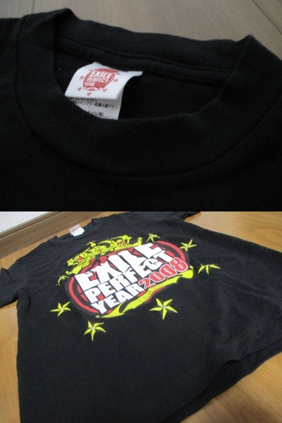EXILE エグザイル 2008 パーフェクトイヤー Tシャツ 黒 XSサイズ_画像4