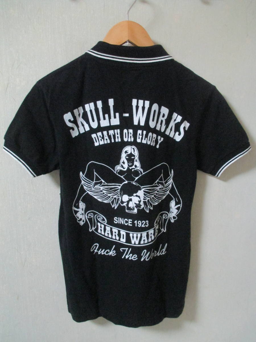 SKULL WORKS Skull Works × Crows Worst Hanaki Guriko polo-shirt S size 