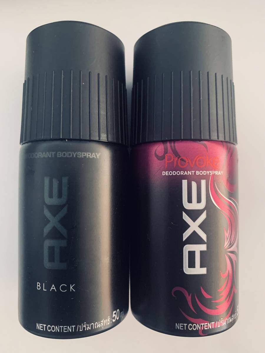 送料無料デオドラント(制汗剤)ワキ用 AXE(アックス)BLACK(ブラック）PROVOKE(プロボーク） 50ml×2本セット　匿名配送