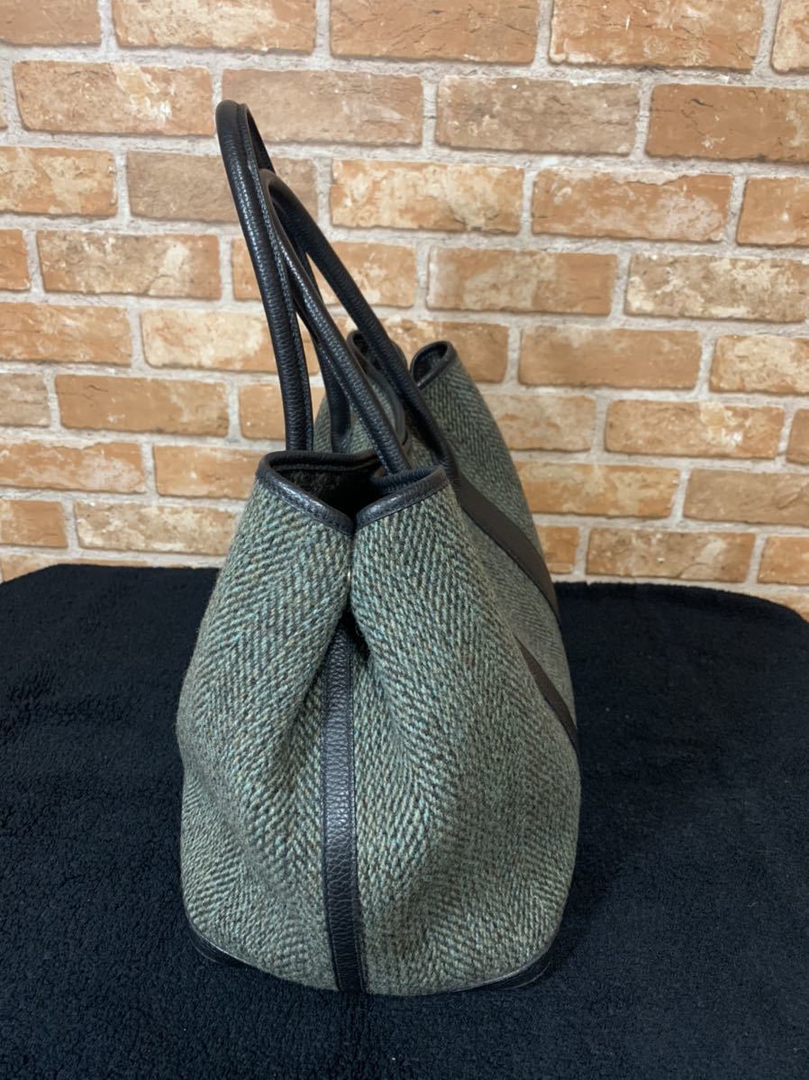 希少品】HERMES エルメス ガーデン パーティーPM ハンドバッグ ウール