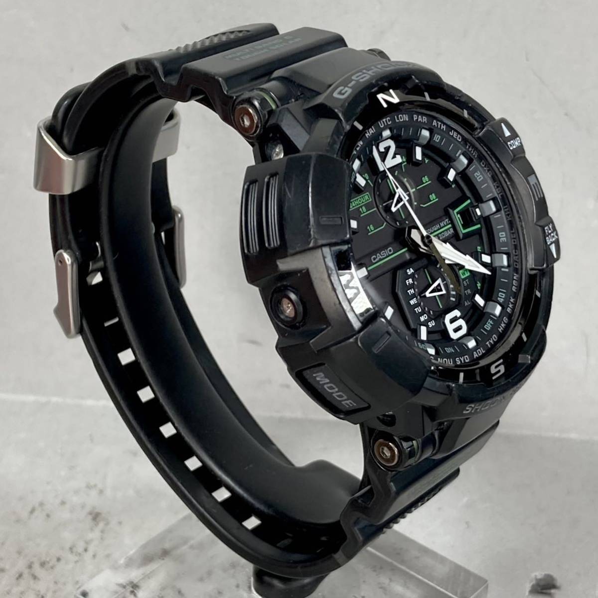 美品 G-SHOCK GW-A1100-1A3JF グラビティマスター タフソーラー 電波