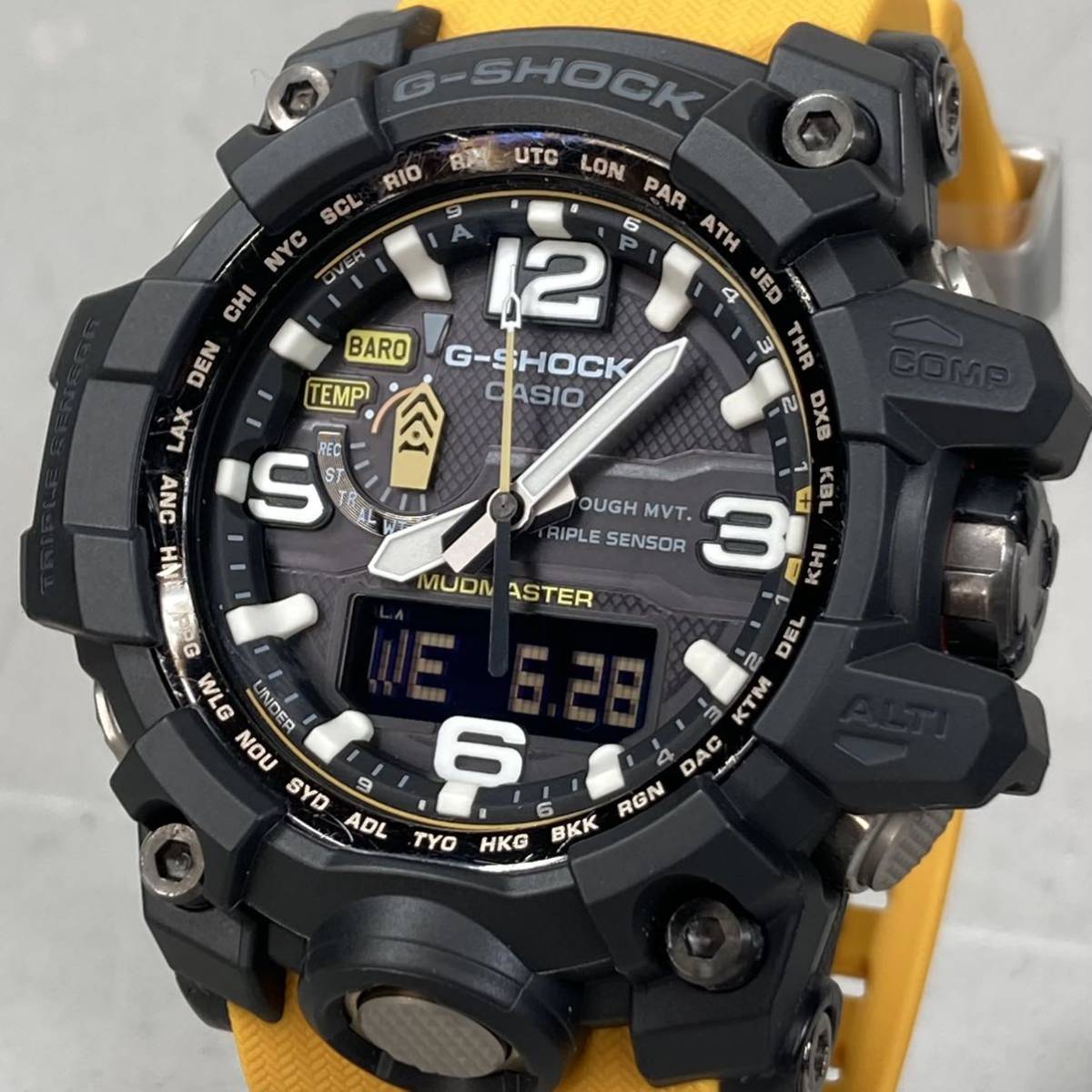 ジーショック MUDMASTER 電波ソーラー GWG-1000-1A3JF