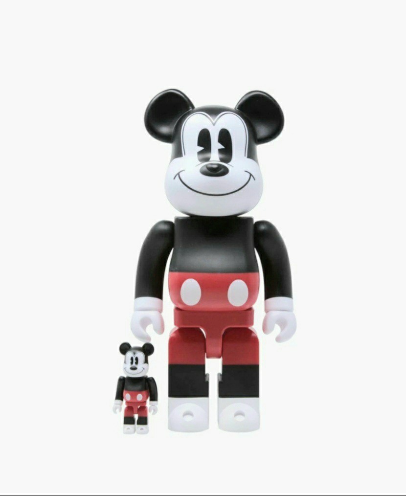 BE@RBRICK ベアブリック MICKEY MOUSE R&W ミッキーマウス 100%&400%
