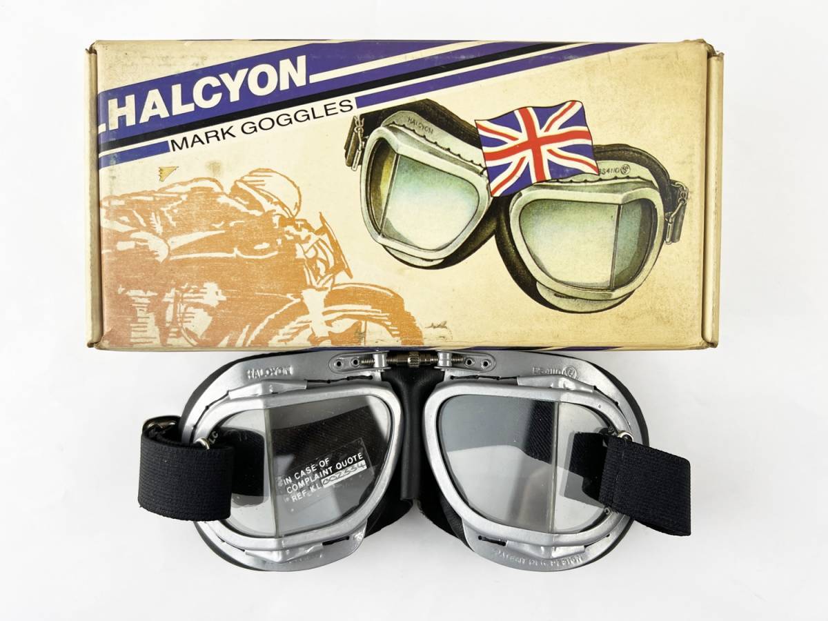  rare unused HALCYON Hal Zion goggle MARK 9 Vintage that time thing BS-4110 bike two wheel 