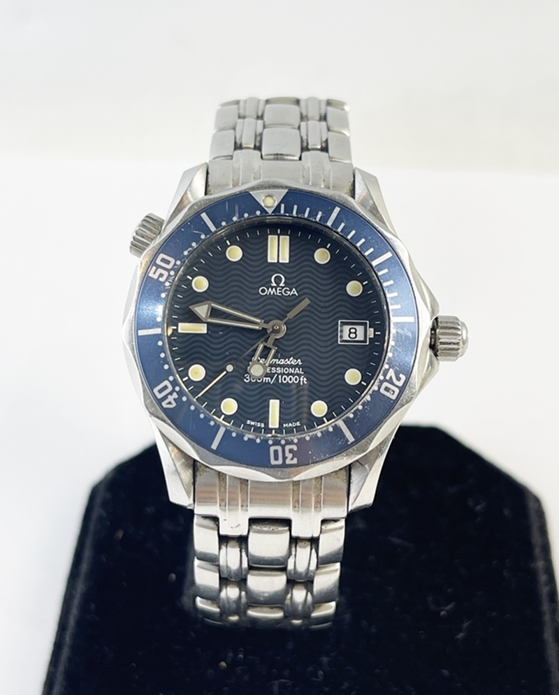 稼働品 OMEGA オメガ QZ 2561.80 Seamaster シーマスター300m