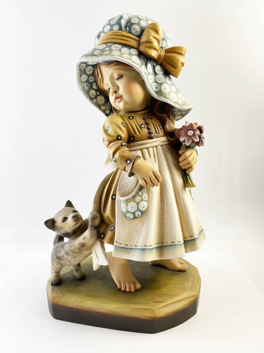 希少　未使用　美品　ANRI　アンリ　Sarah kay サラ・ケイ　木彫り人形　巨大　イタリア　日本スペシャルエディション　57350/35