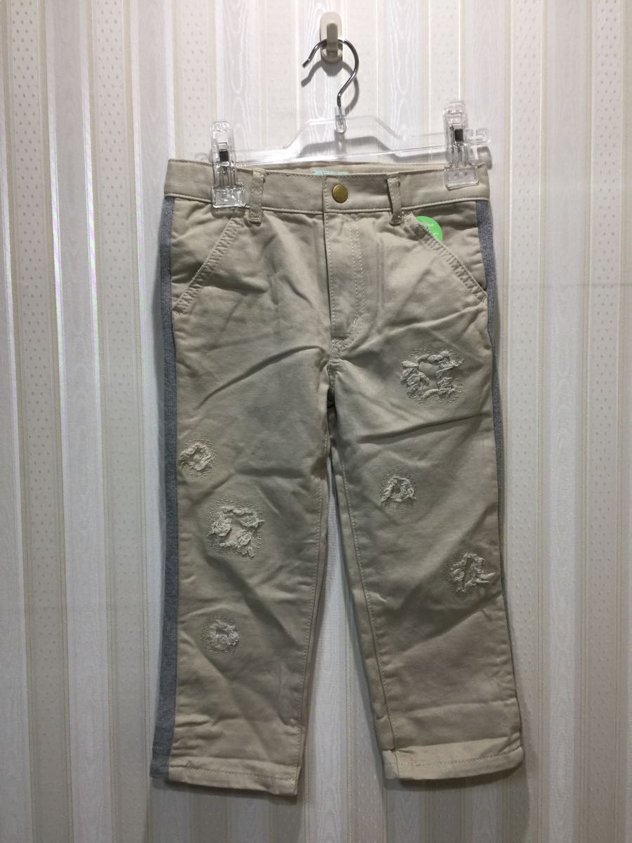 * Tocca /TOCCA 120.* long trousers / put on footwear feeling . is good / waist adjuster attaching / beige ( side is gray )s151