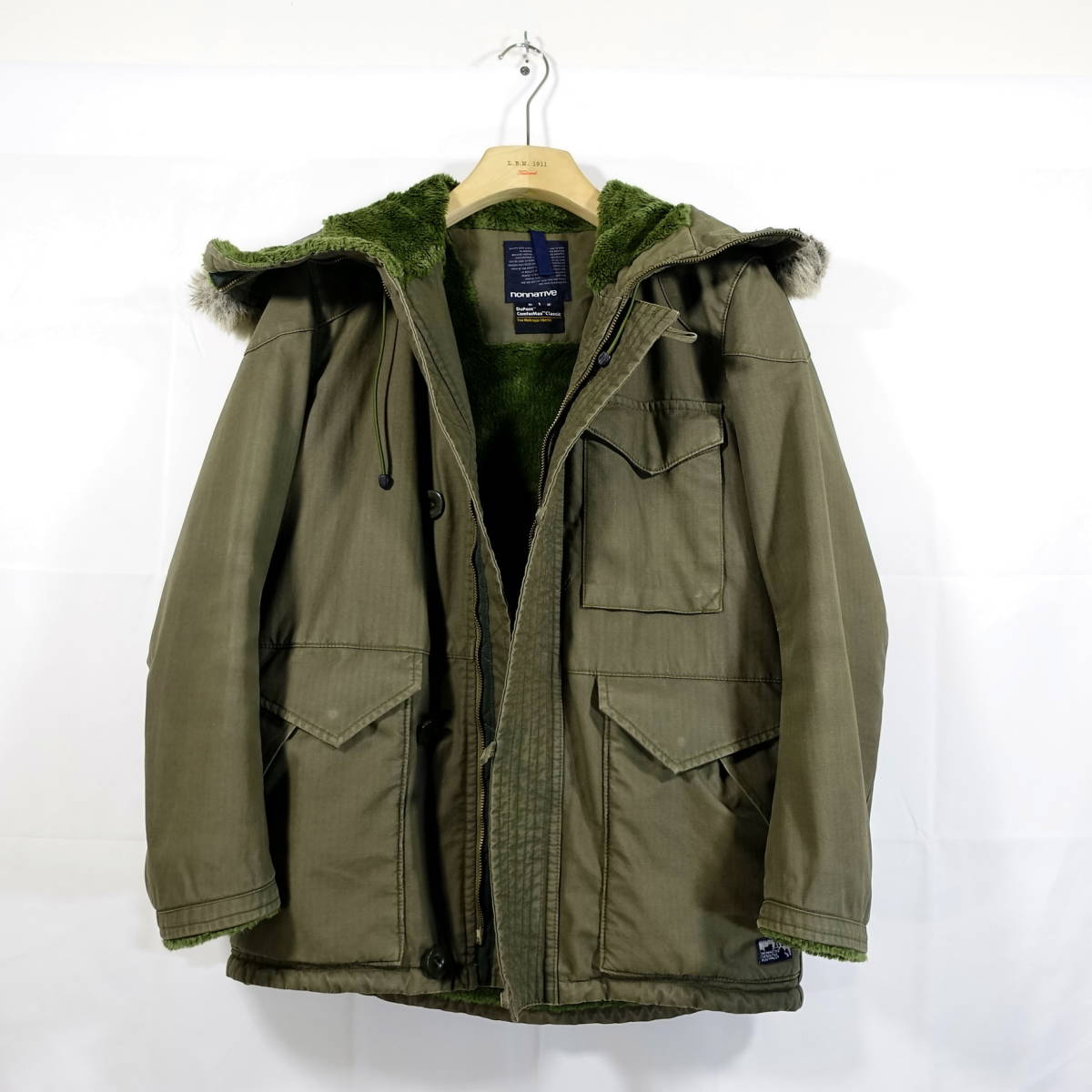 良品】ノンネイティブ N-3Bジャケット Nonnative サイズ１（Ｓ相当） カーキ