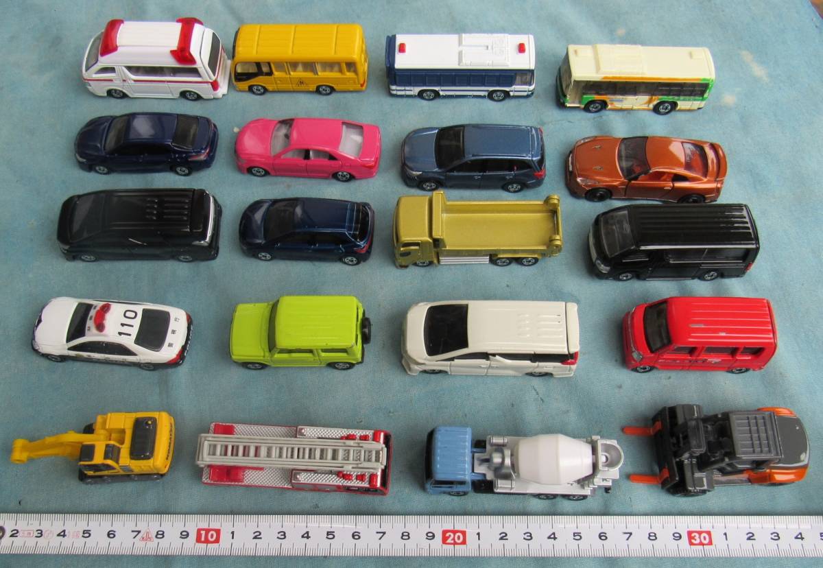 3A,TOMICA,トミカまとめて20台、中古箱無し、状態良好、特殊車両、バス