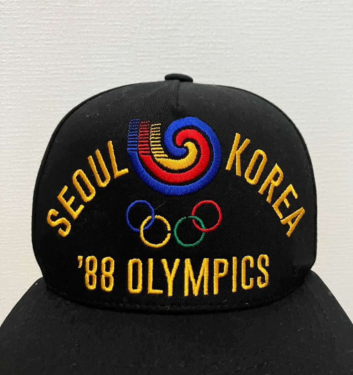 【美品】G-DRAGON 1988年 ソウル オリンピック 記念キャップ 帽子 SEOUL OLYMPICS ヴィンテージの画像5