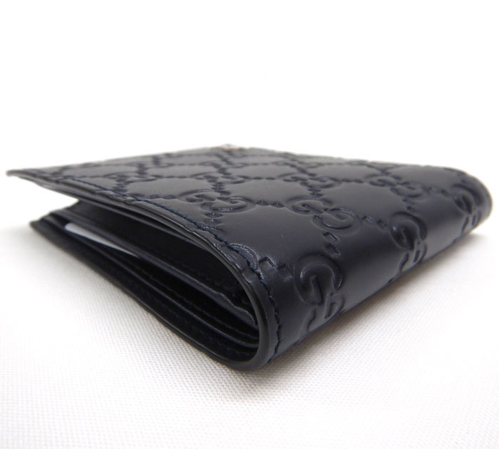 ほぼ未使用 極美品 GUCCI グッチ 473922 GG柄 二つ折り財布 FB2466