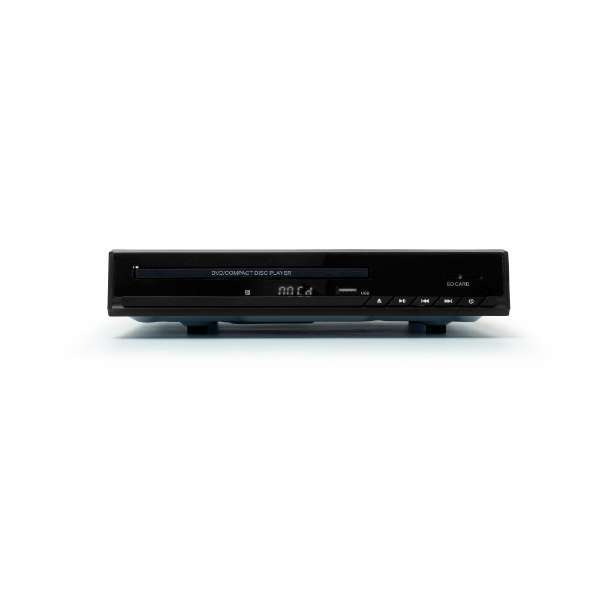 TEES HDMI端子付き DVDプレーヤー リモコン付  [再生専用] ブラック コンパクト CDをUSBに録音可能 HDMI対応 DVDプレーヤ SDスロット搭載