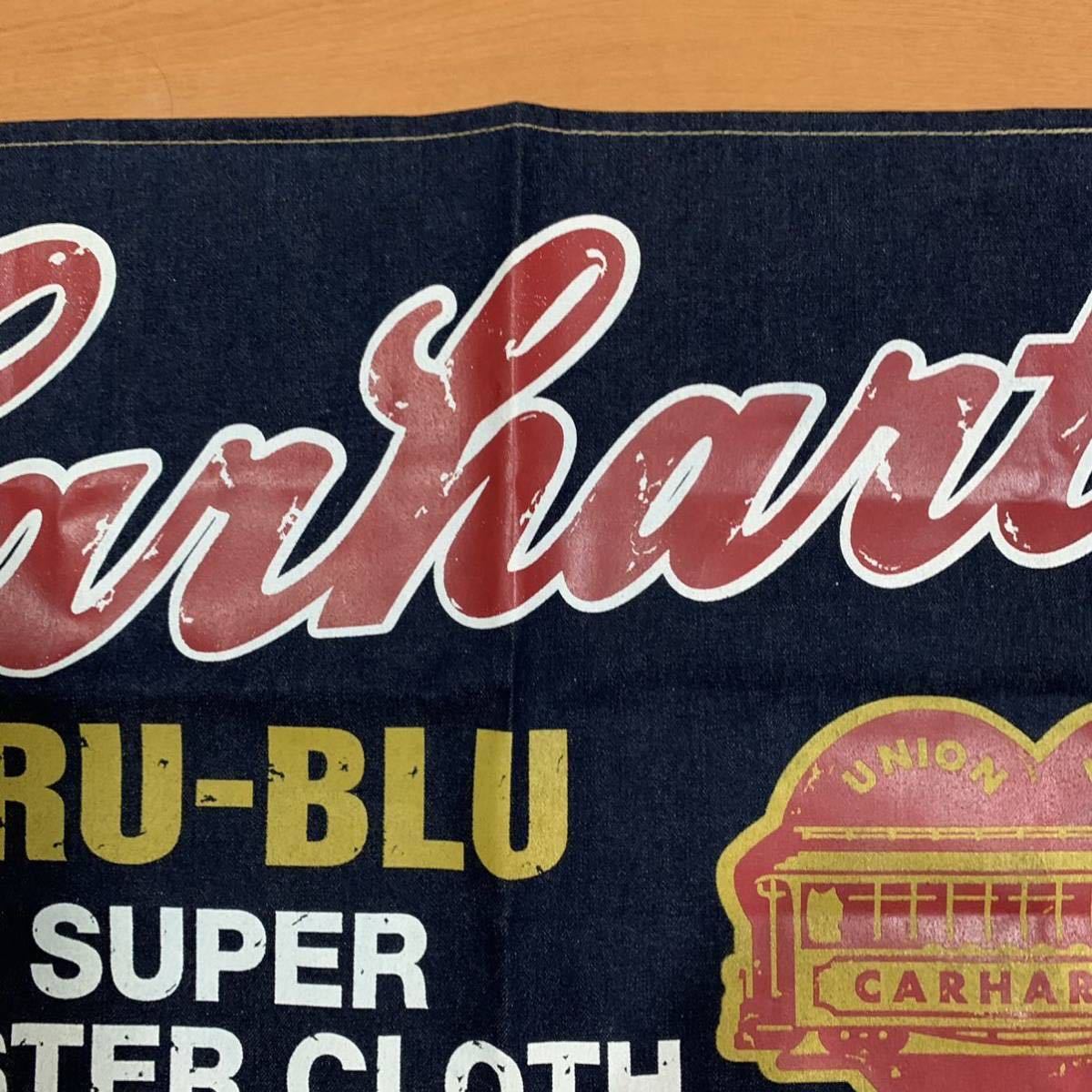 希少 未使用 美品 Carhartt カーハート デニムバナー タペストリー 壁掛け ポスター インテリア ディスプレイ オブジェ 1 送料無料
