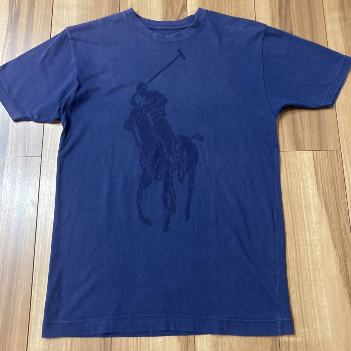 90s POLO by Ralph Lauren ポロ ラルフローレン 半袖 Tシャツ 日本サラリー ヴィンテージ ビッグロゴ サイズS 玉mc1738_画像2