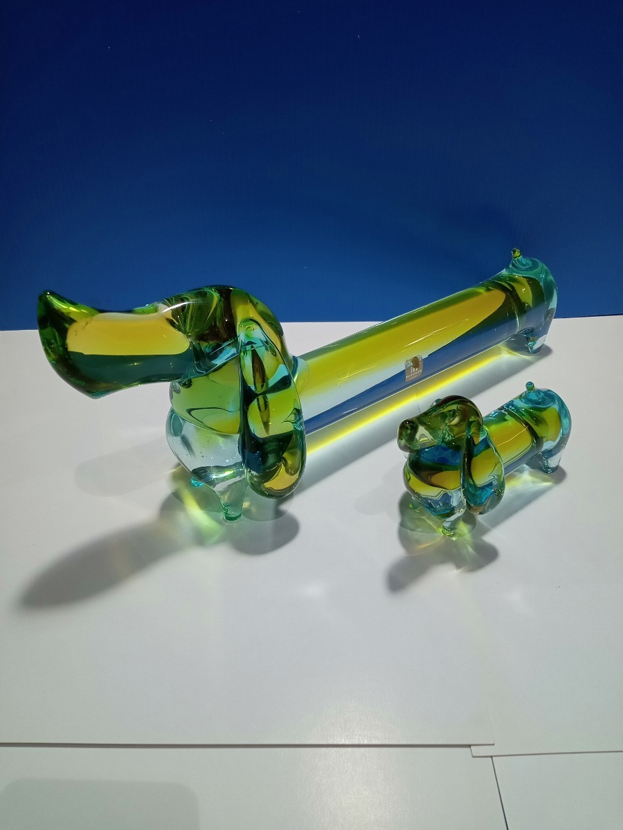 超話題新作 マルティグラス マルテイ ガラス工芸品 犬 ダックスフンド ダックスフント 大小セット 親子セット 置物 インテリア 雑貨 その他 超話題新作 マルティグラス マルテイ ガラス工芸品 犬 ダックスフンド ダックスフント 大小セット 親子セット 置物 インテリア 雑貨 その他