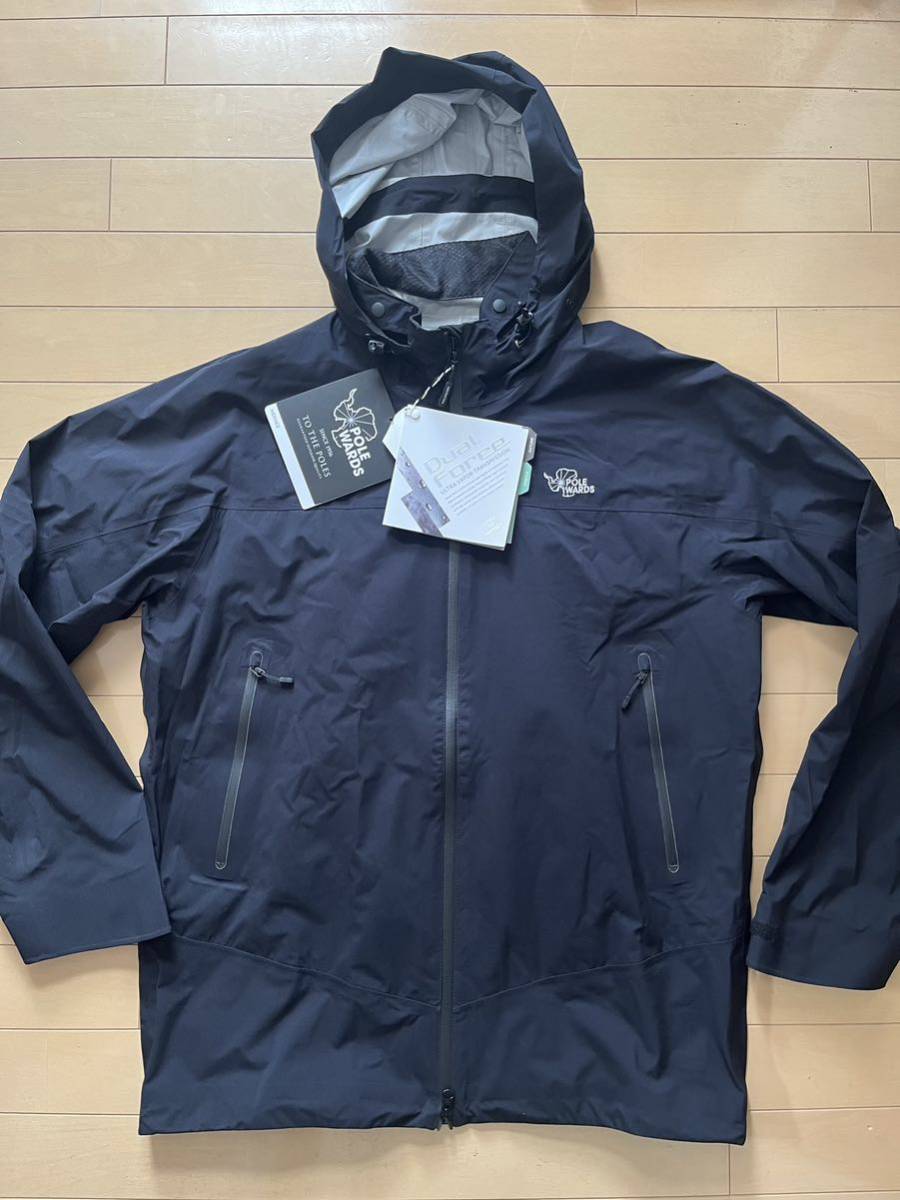 POLEWARDS DUALFORCE EXTREME JACKET XXL 黒 PW27JN22 レインジャケット 防水 透湿 デュアルフォース ポールワーズ 新品 正規品 送料無料