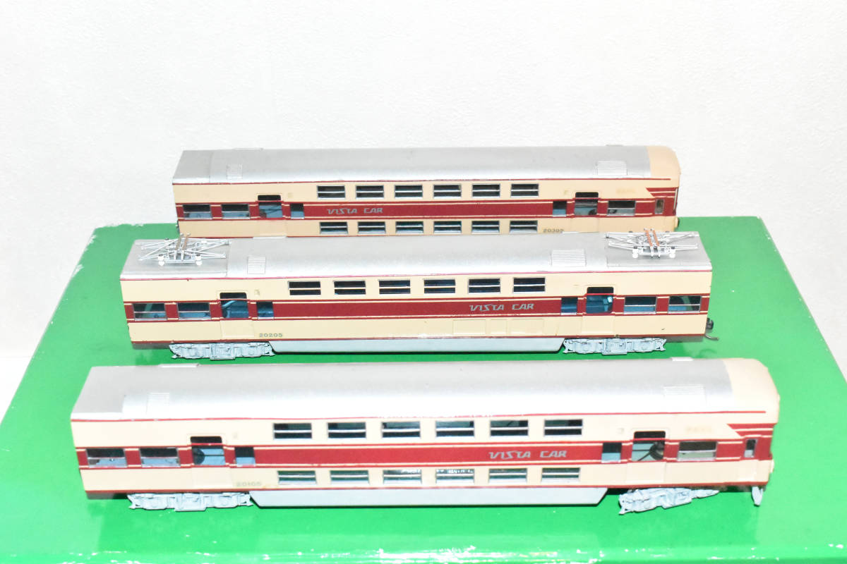 近鉄 20100系電車 修学旅行 あおぞら号 3両編成 金属製 HOゲージ 近鉄 20100系電車 修学旅行 あおぞら号 3両編成 金属製 HOゲージ