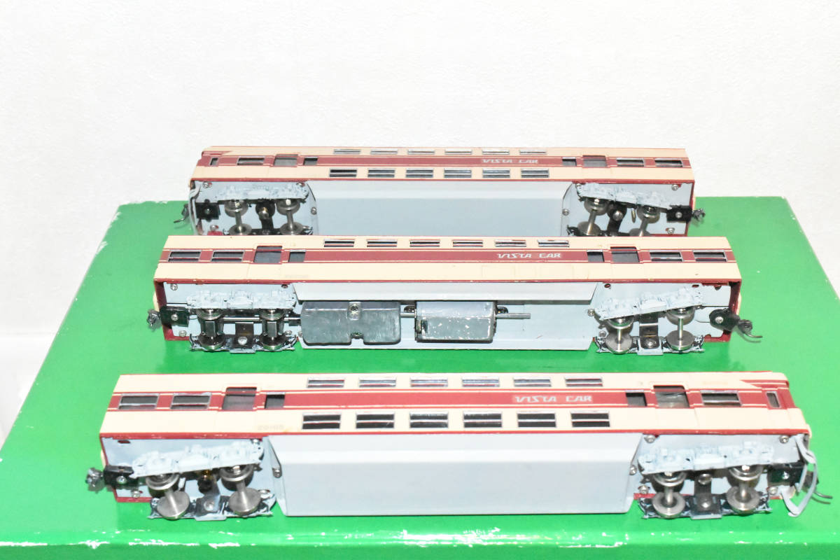 近鉄 20100系電車 修学旅行 あおぞら号 3両編成 金属製 HOゲージ 近鉄 20100系電車 修学旅行 あおぞら号 3両編成 金属製 HOゲージ