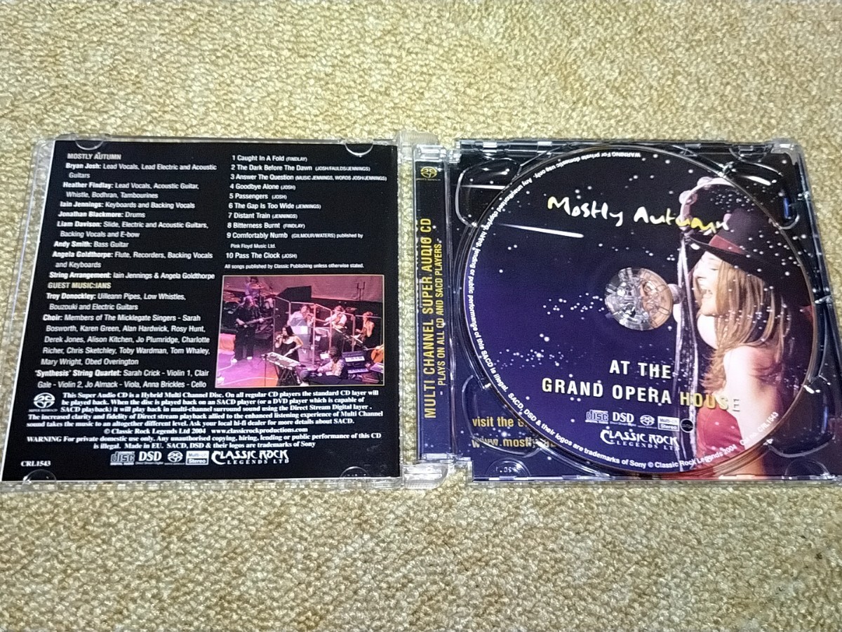 SACD HYBRID　モストリーオータム　mostly autumn at the grand opera house　マルチチャンネル収録　輸入盤