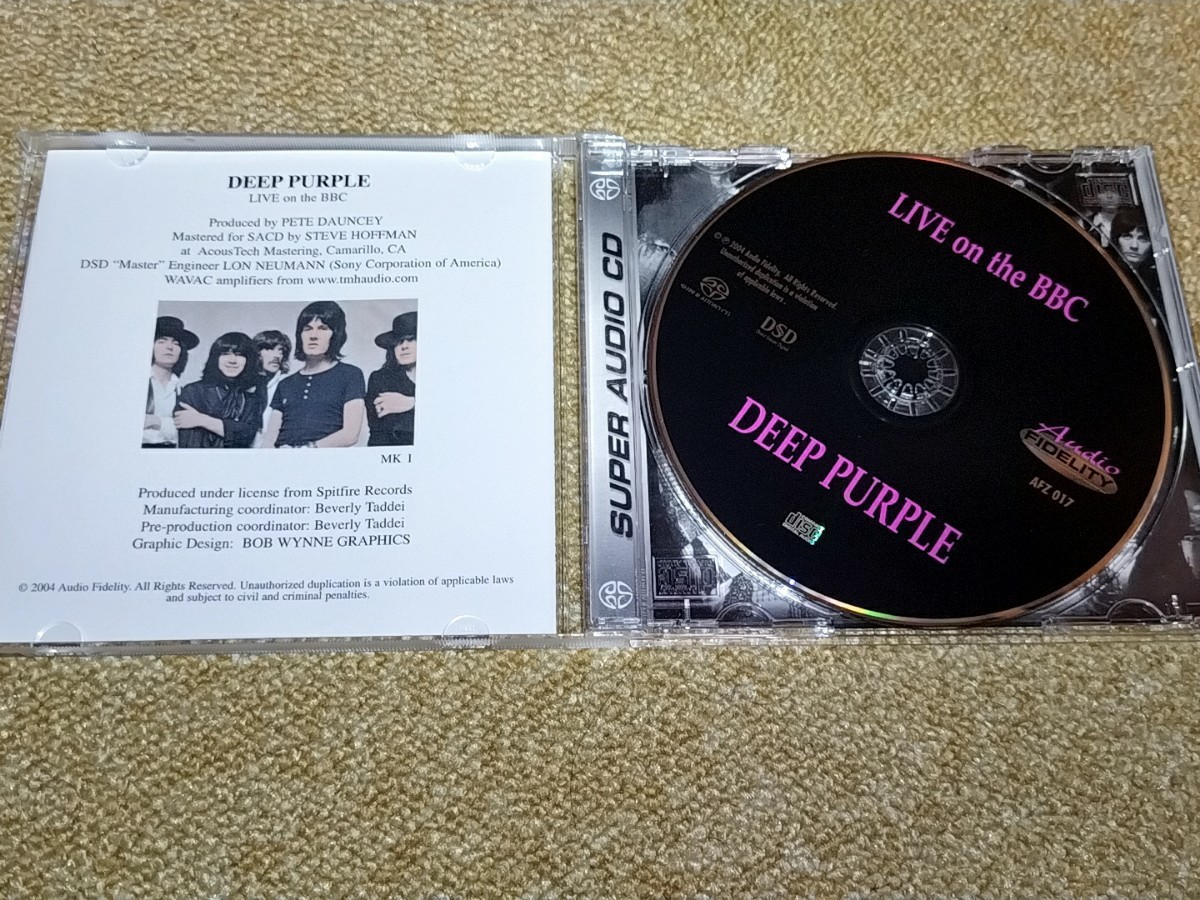 SACD HYBRID　ディープ・パープル　DEEP PURPLE　Live on the BBC 輸入盤_画像3