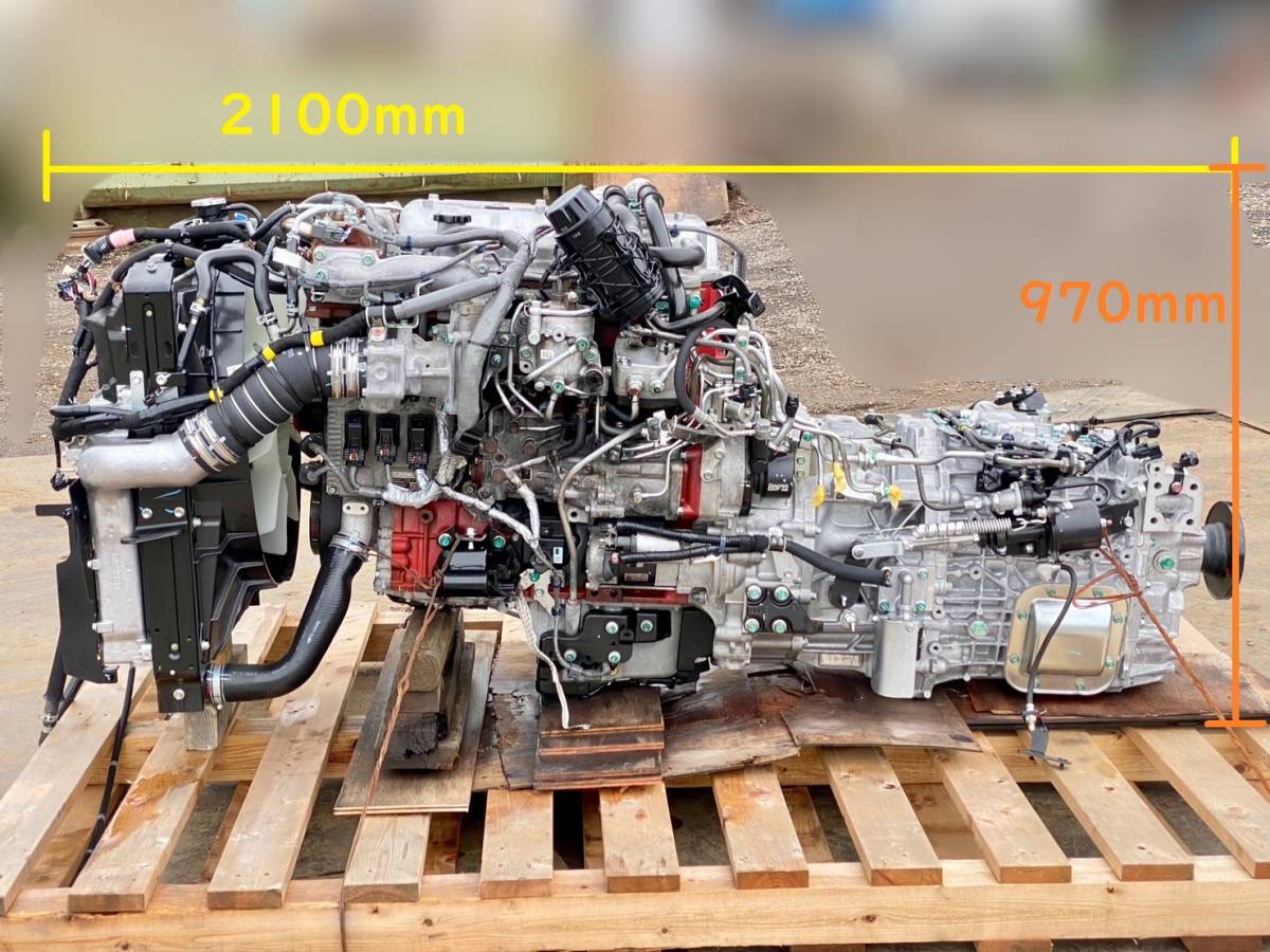 『23264』日野レンジャー エンジンミッション 6速 2KG-FJ2ALCA 新車外し A05C ターボインタクーラー 2023年 令和5年　茨城県_画像1