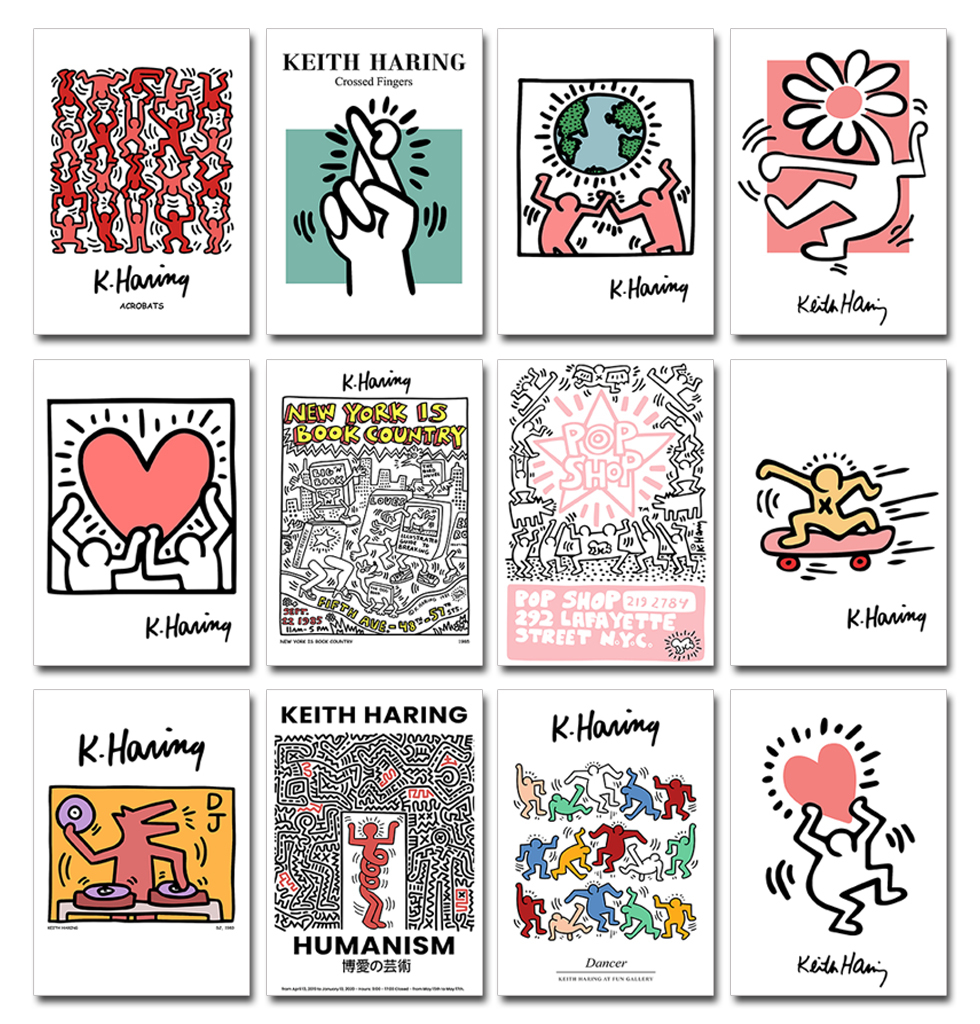 ポストカード【 キース・ヘリング / Keith Haring 】ストリートアート ポップアート はがき -7_画像2