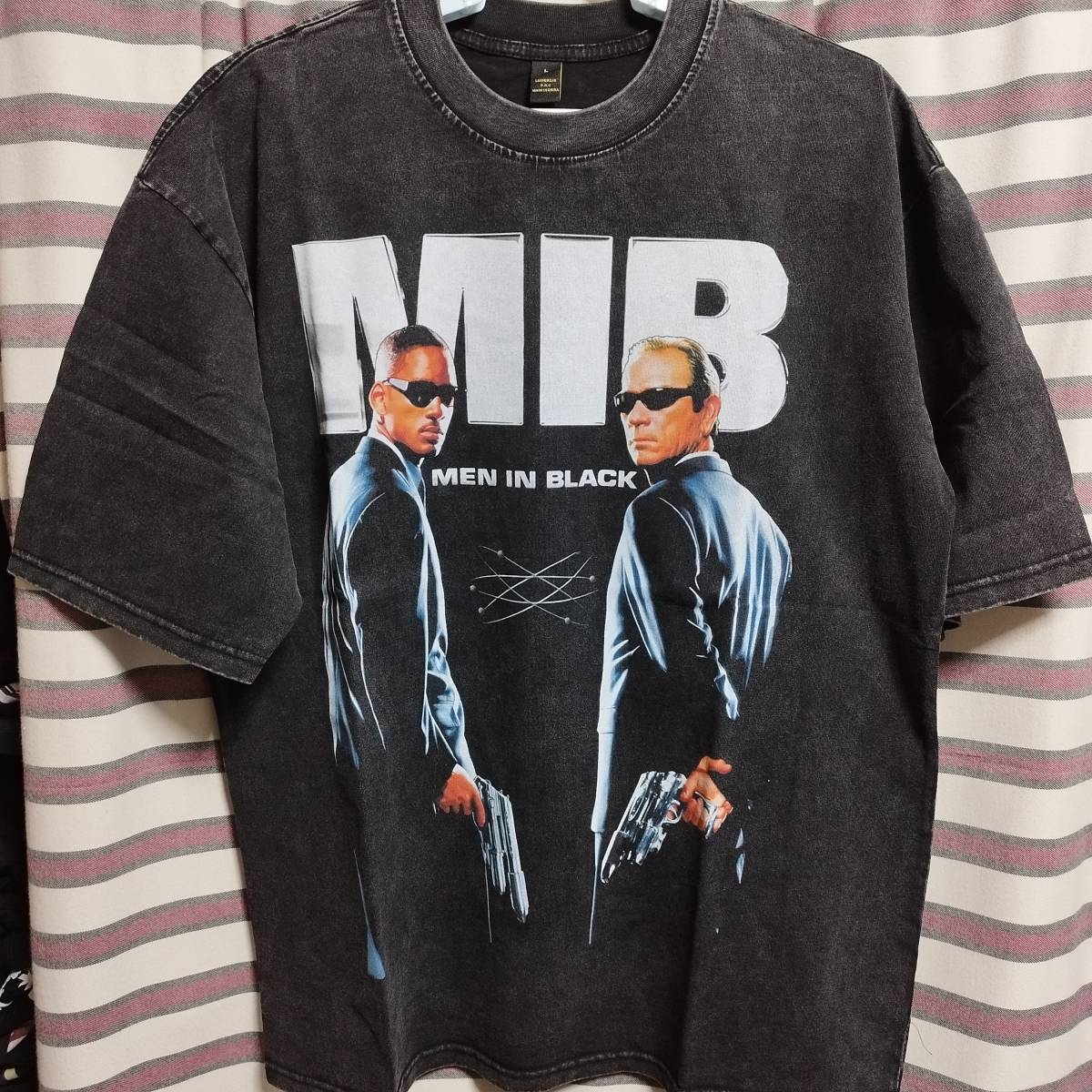 MIB 映画 メンインブラック MEN IN BLACK ビッグプリントTシャツ 厚手 
