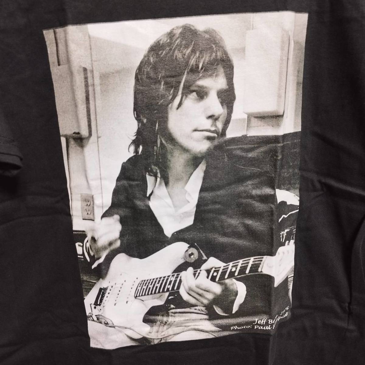 JEFF BECK　ジェフベック 追悼 Tシャツc【 黒 Lサイズ】送料無料/新品 ヴィンテージ Vintage バンドTシャツ ローリングストーンズ_画像2