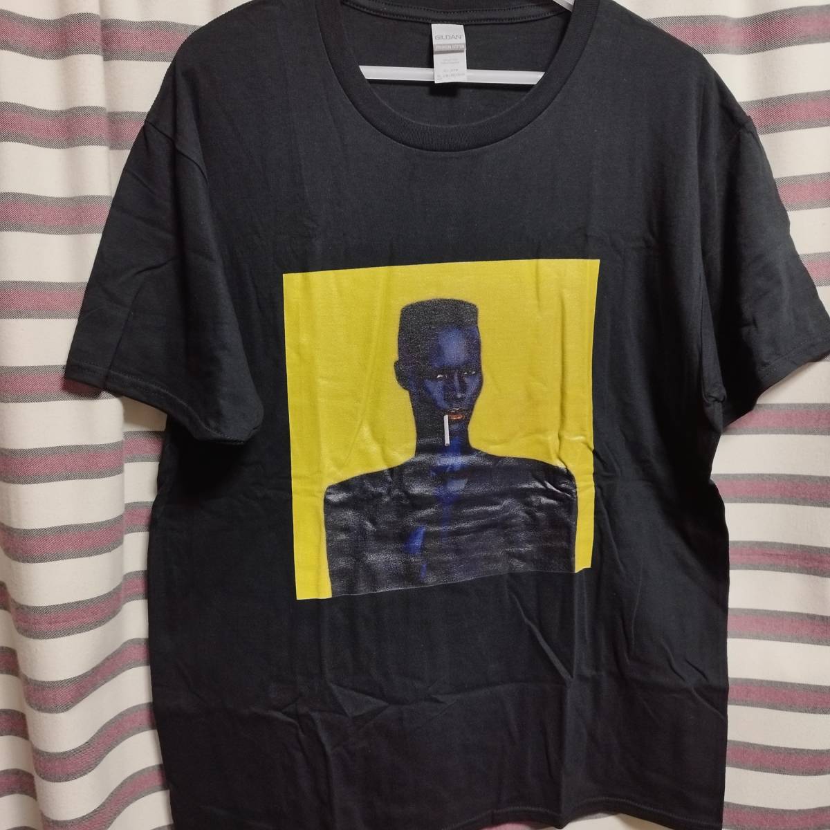グレイス ジョーンズ グレース Grace Jones BIGプリントTシャツ　黒【XLサイズ】送料無料/新品　バンドTシャツ