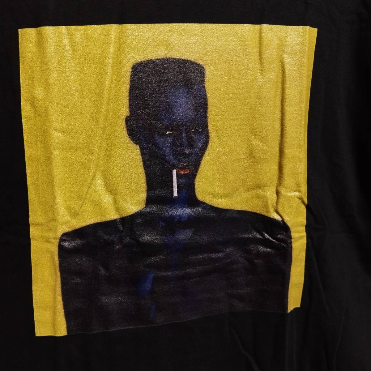 グレイス ジョーンズ グレース Grace Jones BIGプリントTシャツ　黒【XLサイズ】送料無料/新品　バンドTシャツ